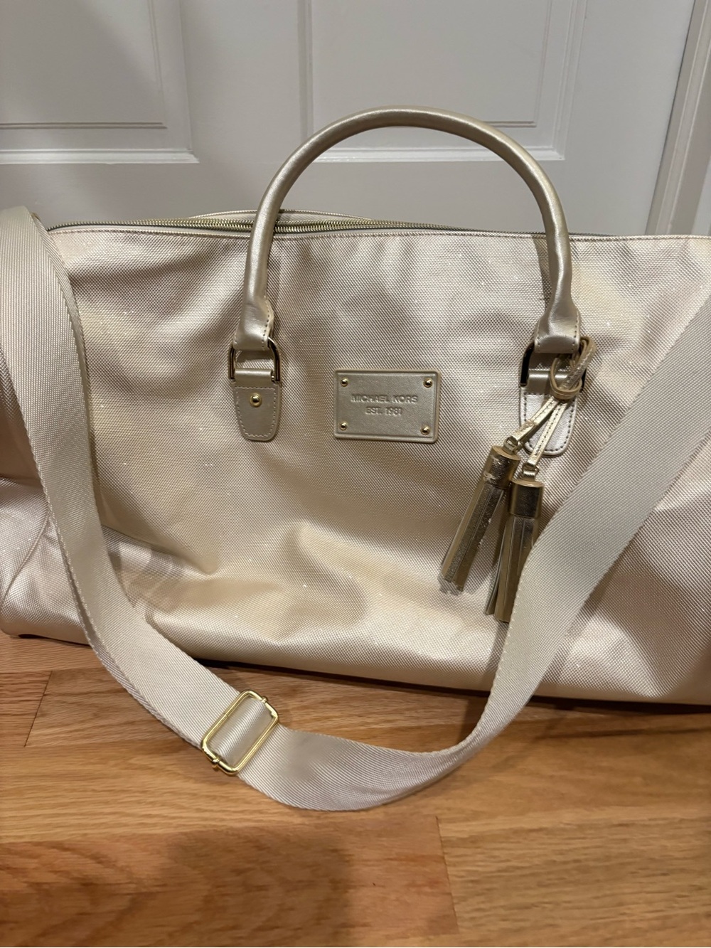 Michael Kors Champagne Weekend Bag